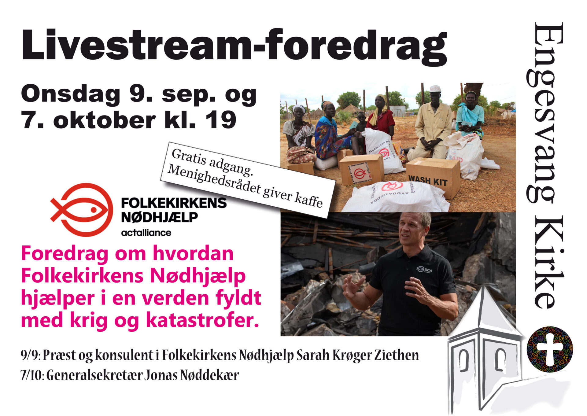 Livesteam-foredrag om hjælp og næstekærlighed
